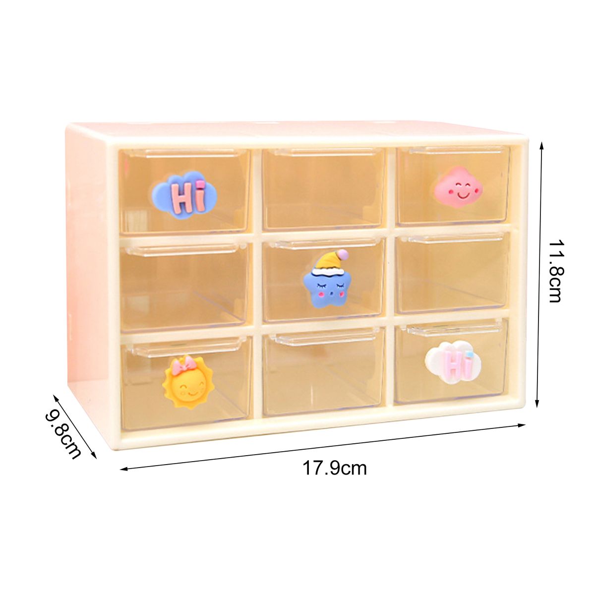 1 Set Storage Box Transparent Large Capacity Plastic