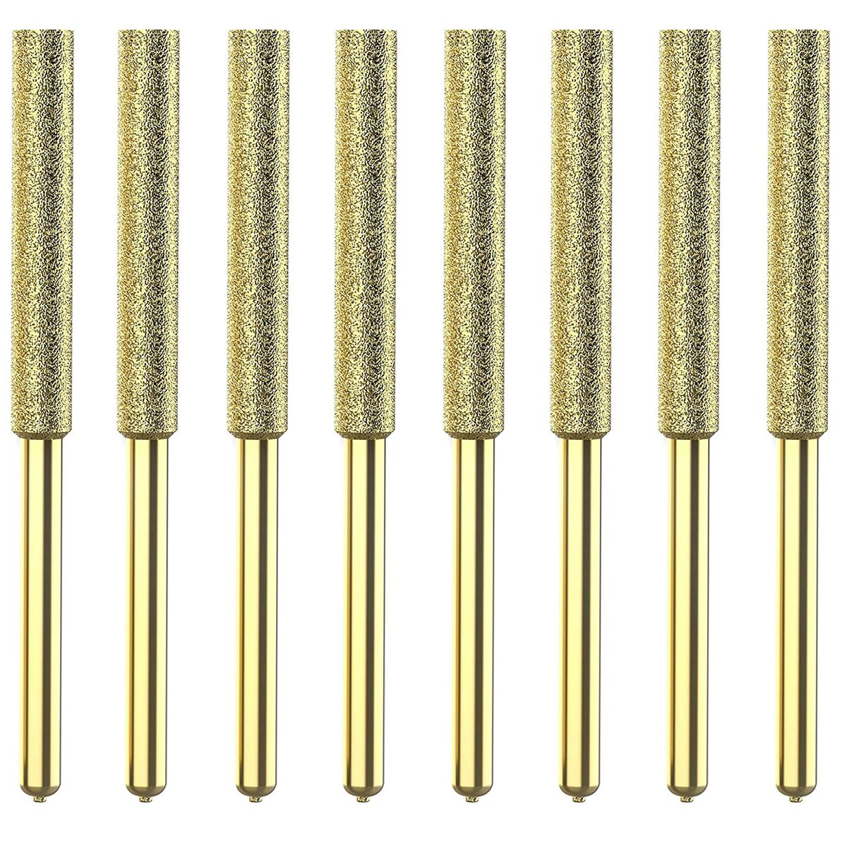 8Pcs Chainsaw Bits Titanium Plated Diamond Sharpener High