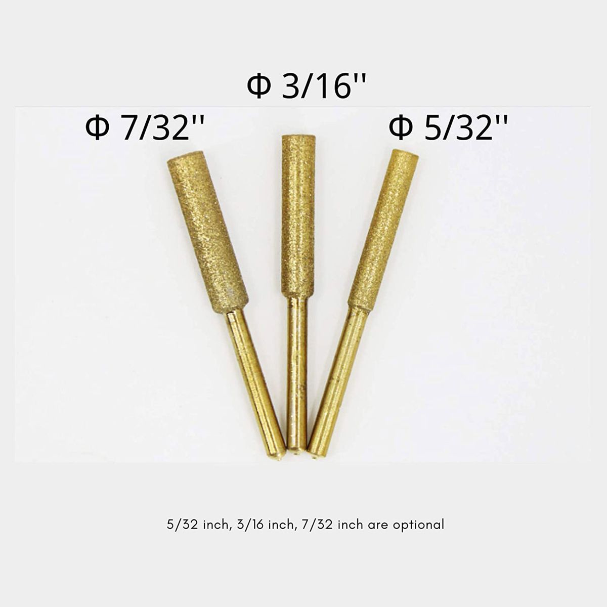 8Pcs Chainsaw Bits Titanium Plated Diamond Sharpener High