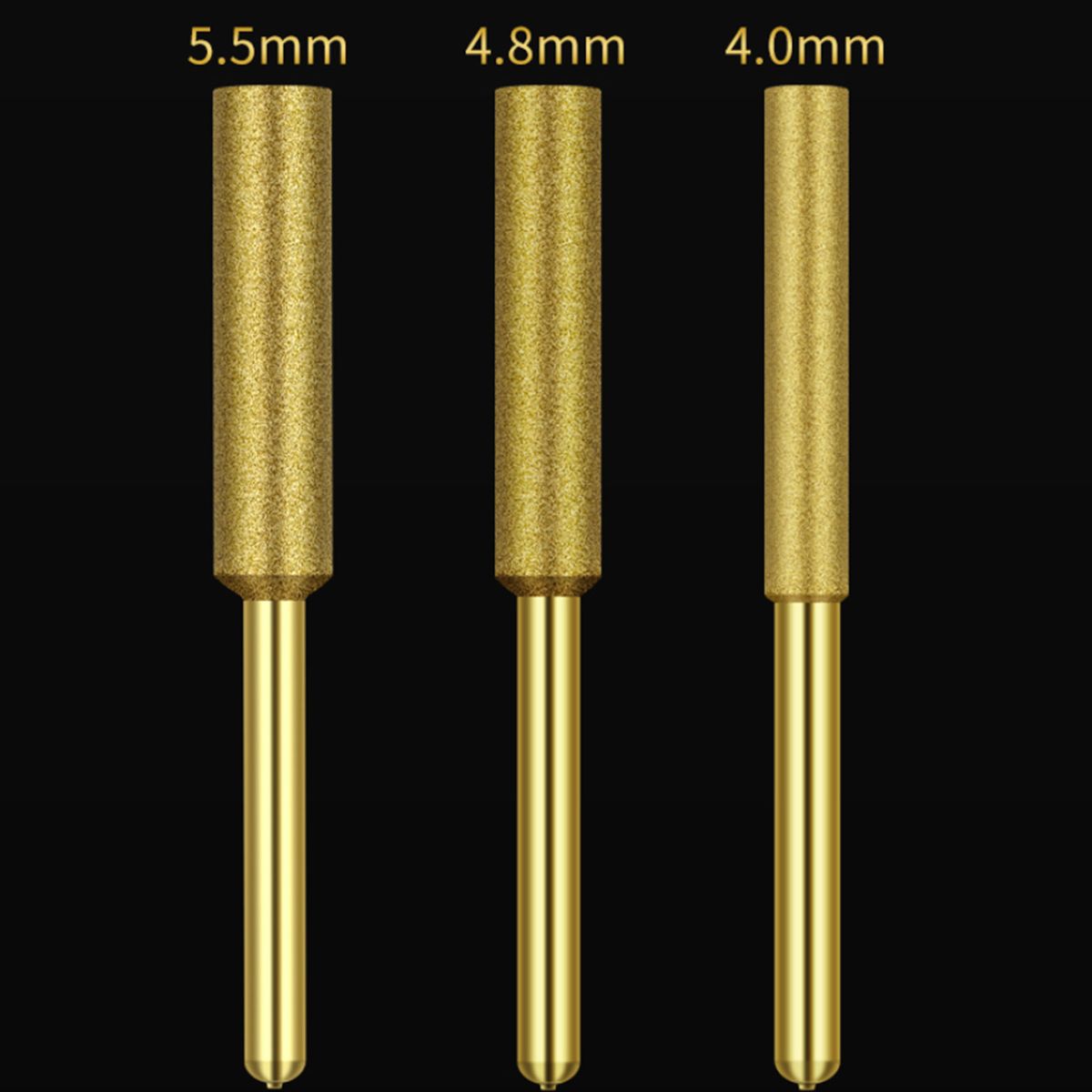 8Pcs Chainsaw Bits Titanium Plated Diamond Sharpener High
