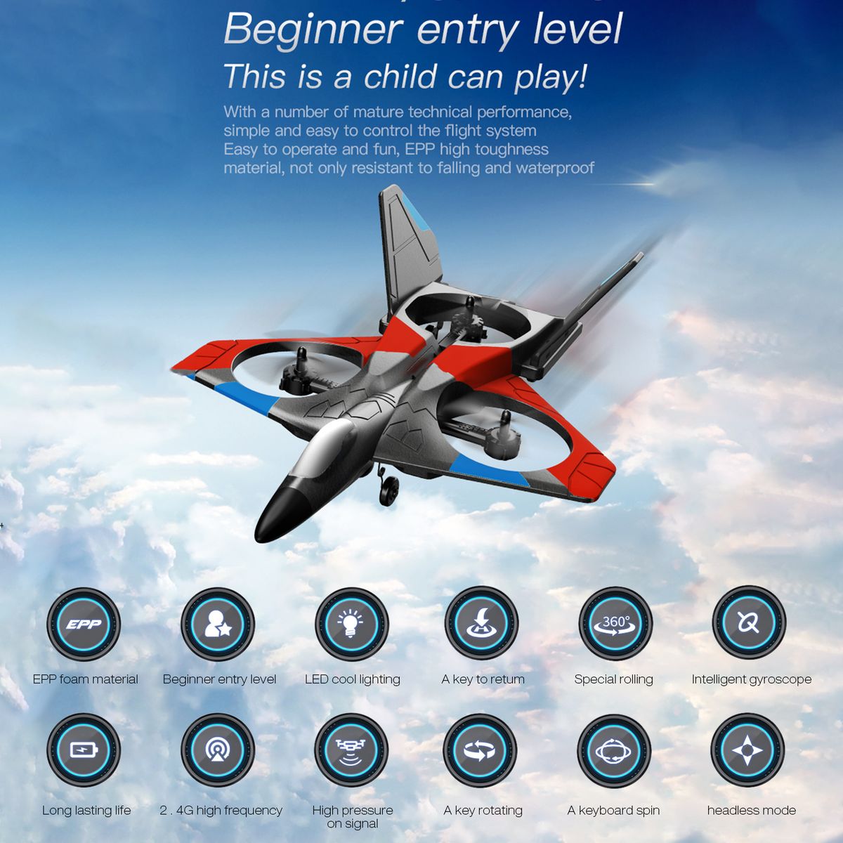 Remote Control Airplane 2.4GHz Remote Control  Gliding