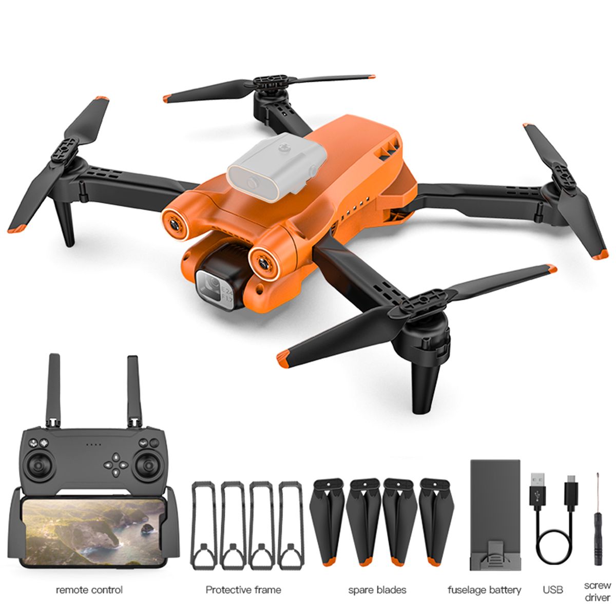 RC  With Camera 4K Camera RC Quad-cop-ter With Function