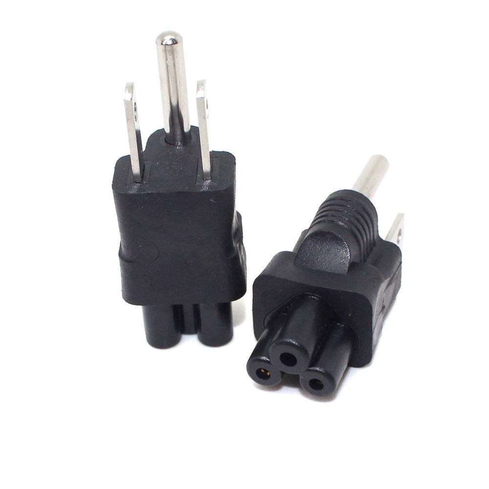 USA NEMA 5-15P To IEC 320 C5 Power Plug Adapter C5 3 Prong Eeceptacle To American 3 Prong Converter