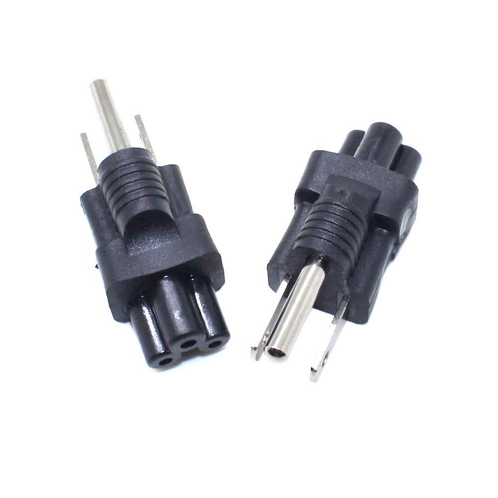 USA NEMA 5-15P To IEC 320 C5 Power Plug Adapter C5 3 Prong Eeceptacle To American 3 Prong Converter