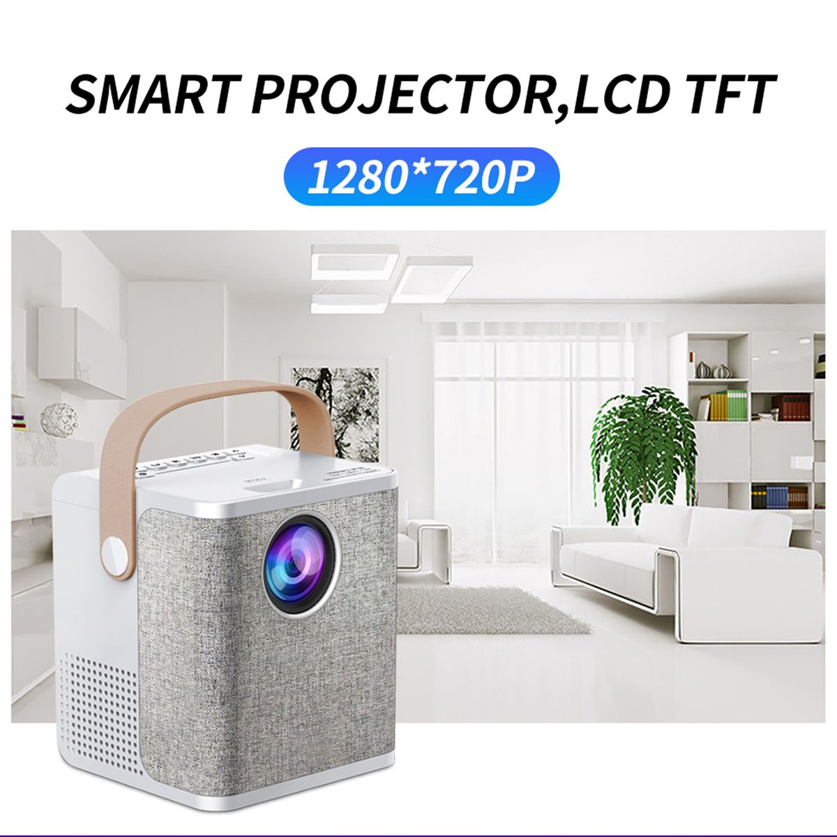 LD01 Portable LCD LED Projector Android 7.1 Home Theater
