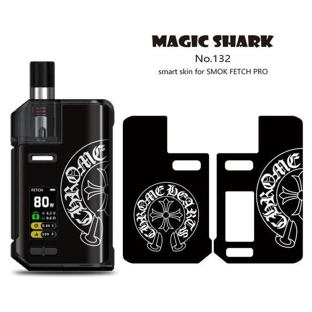 Magic Shark 100% Leaf Painting Pvc Skin Tape Case For Smok