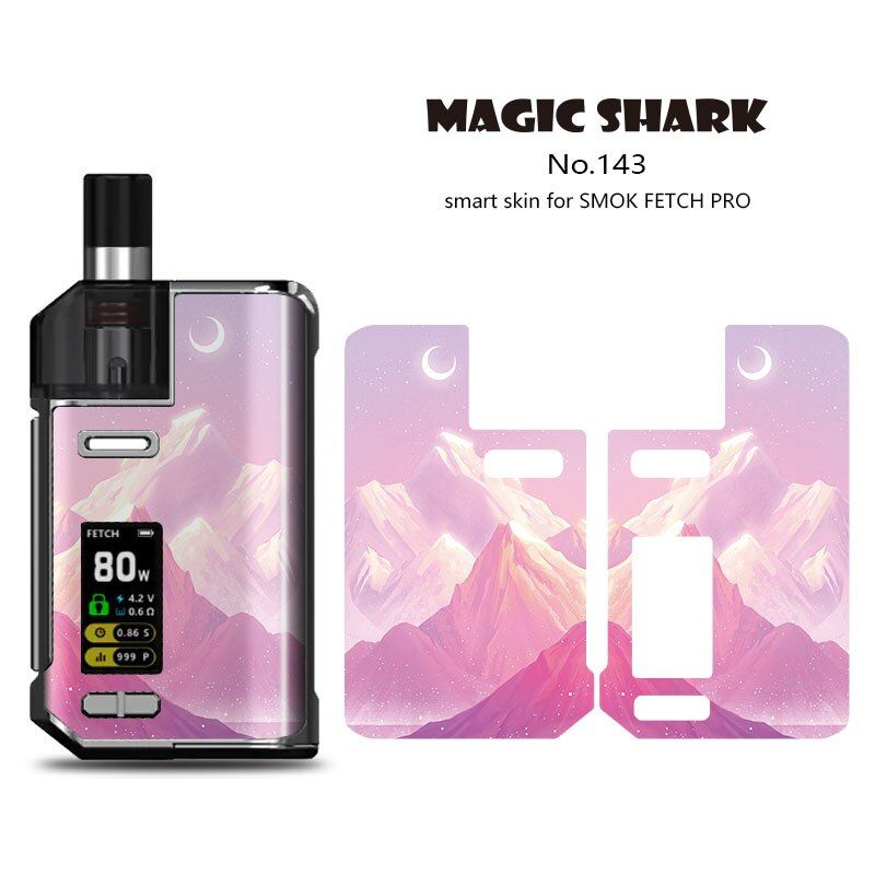 Magic Shark 100% Leaf Painting Pvc Skin Tape Case For Smok