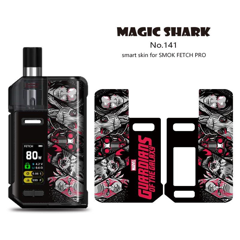 Magic Shark 100% Leaf Painting Pvc Skin Tape Case For Smok