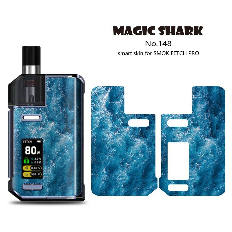Magic Shark 100% Leaf Painting Pvc Skin Tape Case For Smok