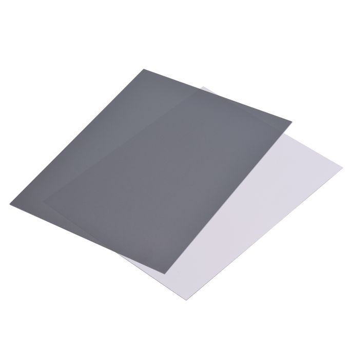 25*20CM Large Size White Balance Card White Card + Grey