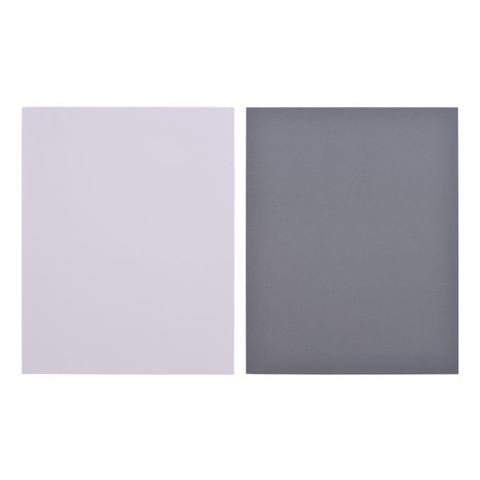 25*20CM Large Size White Balance Card White Card + Grey