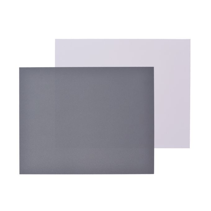 25*20CM Large Size White Balance Card White Card + Grey