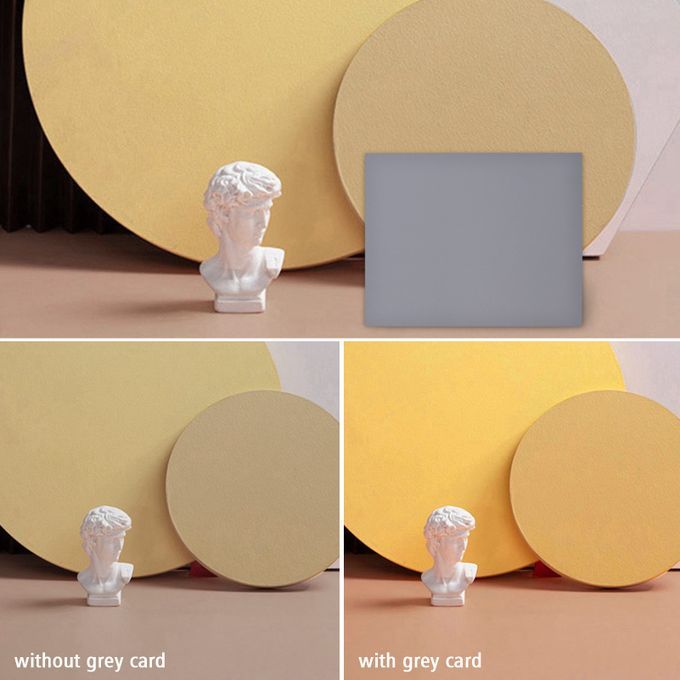 25*20CM Large Size White Balance Card White Card + Grey