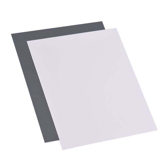 25*20CM Large Size White Balance Card White Card + Grey