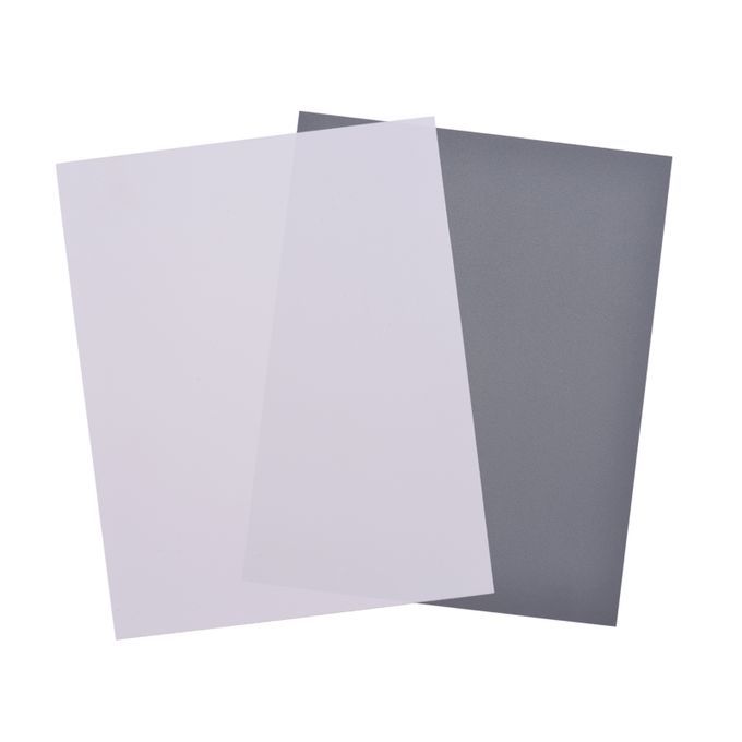 25*20CM Large Size White Balance Card White Card + Grey