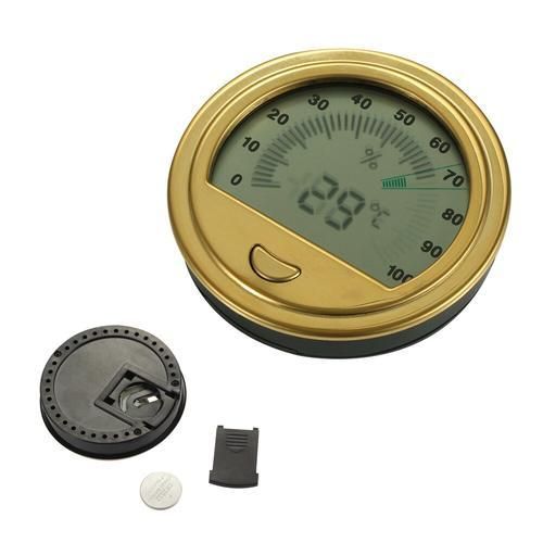 Round Cigar Hygrometer For Humidor Portable Accurate Cigar Humidor Hygrometer Accurate Cigar Case Humidity Tester