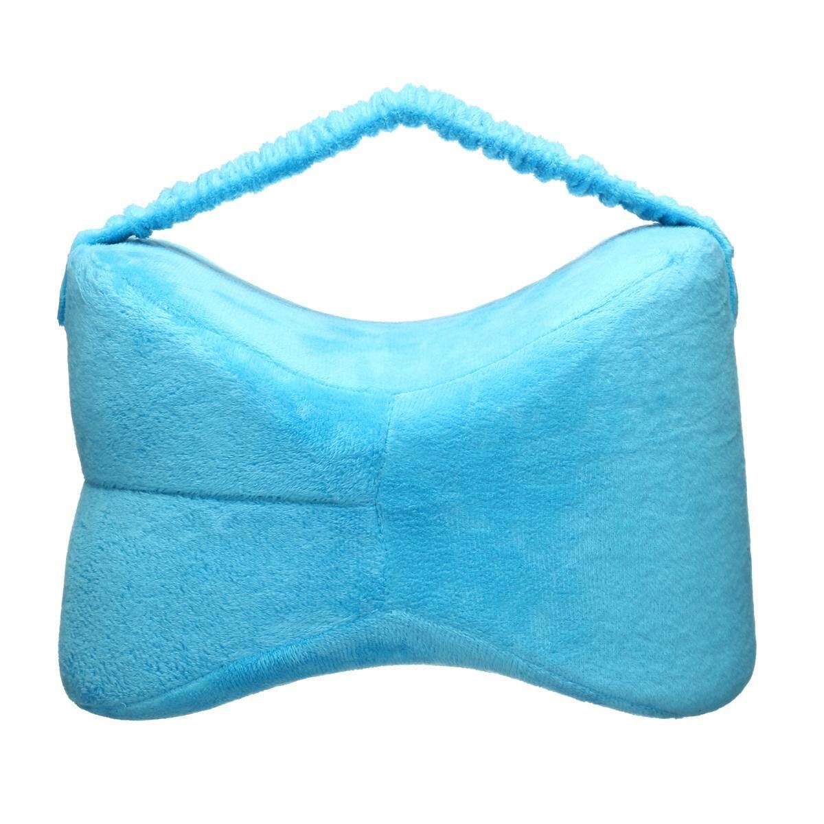 Wedge Leg Knee Pillow Memory Foam Orthopaedic Firm Back Hips Pain Relief Lake Blue