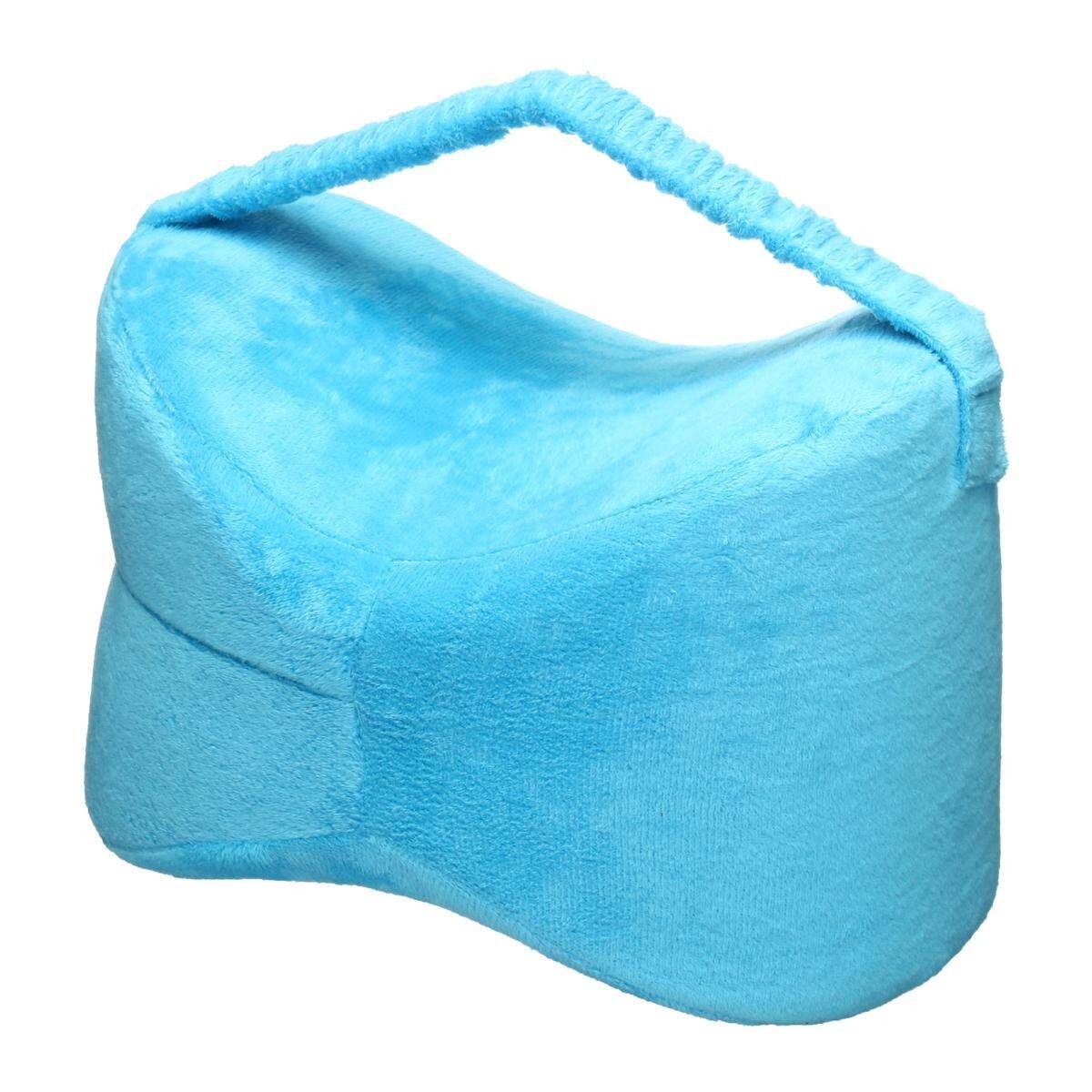 Wedge Leg Knee Pillow Memory Foam Orthopaedic Firm Back Hips Pain Relief Lake Blue