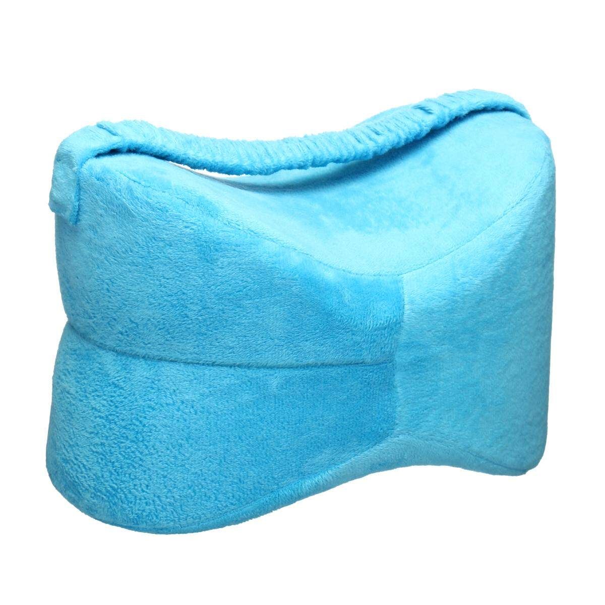 Wedge Leg Knee Pillow Memory Foam Orthopaedic Firm Back Hips Pain Relief Lake Blue