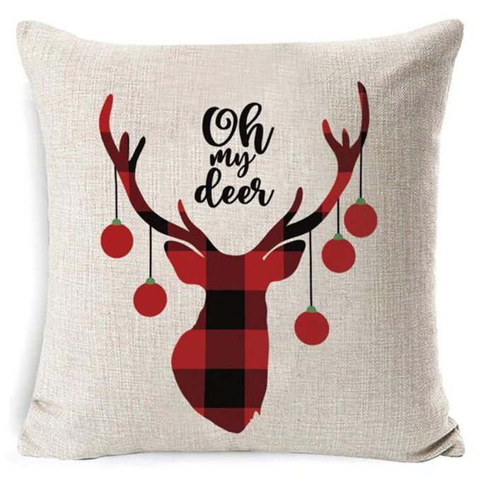 Ow  Ase Linen  R Soft  Ushion Seat  Ow  Over  Hristmas  Ase-Multicolor-BZ0188-1