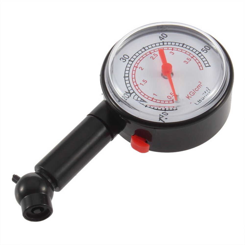 (0-50)PSI(0-3.5) BAR Dial Tire Meter Tyre Measuring Tool For Cars/Motorcycles/Bicycles