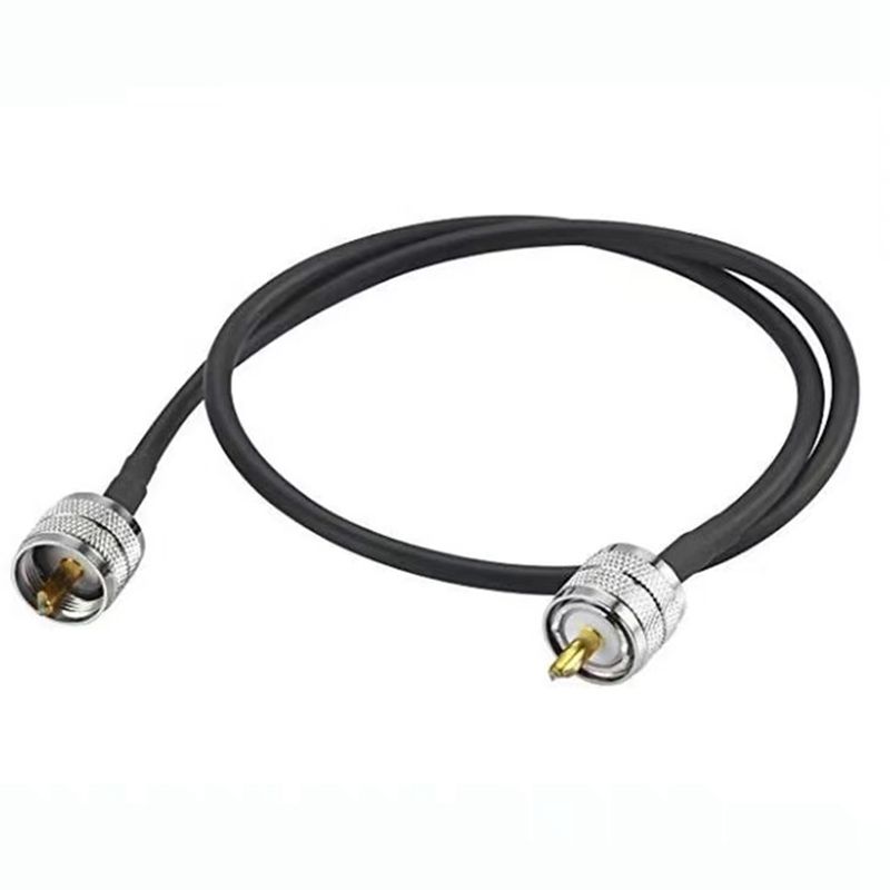 UHF Male To UHF Male RG58 Coaxial Cable, Cable Length:1.5m