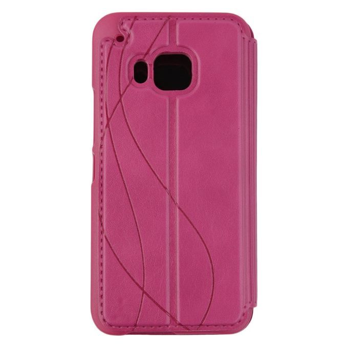 NEW Flip Window View PU Leather Stremline Flip Case Cover Skin For HTC M9