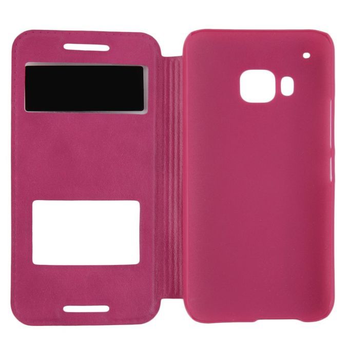 NEW Flip Window View PU Leather Stremline Flip Case Cover Skin For HTC M9