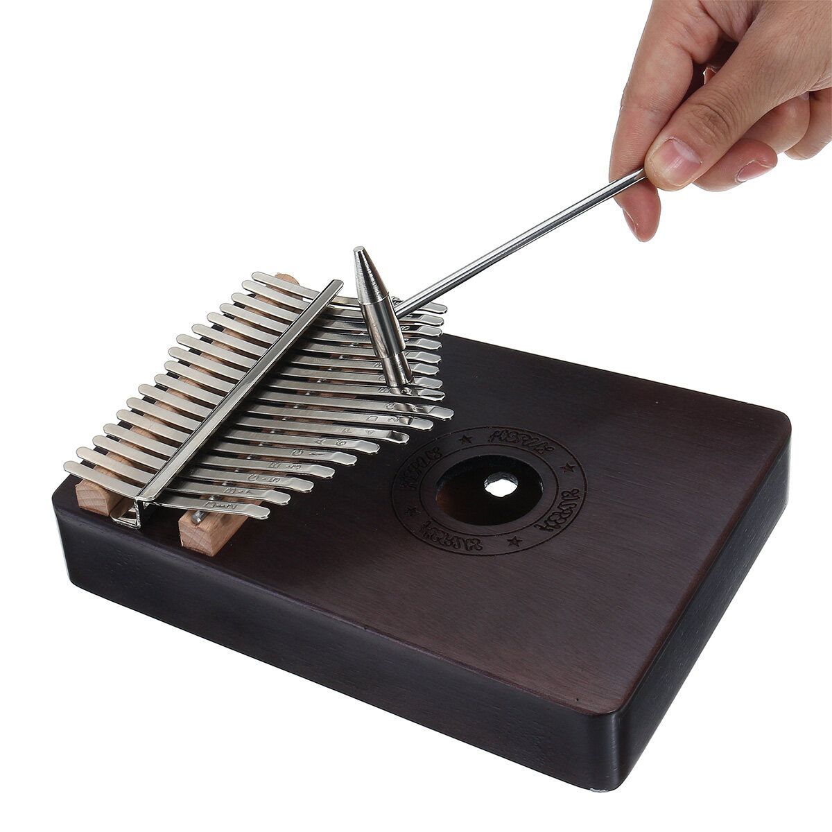 17 Key African Mahogany Wooden Finger Kalimba Piano Percussion Music Christmas Gifts