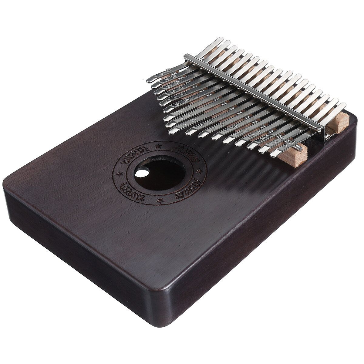 17 Key African Mahogany Wooden Finger Kalimba Piano Percussion Music Christmas Gifts