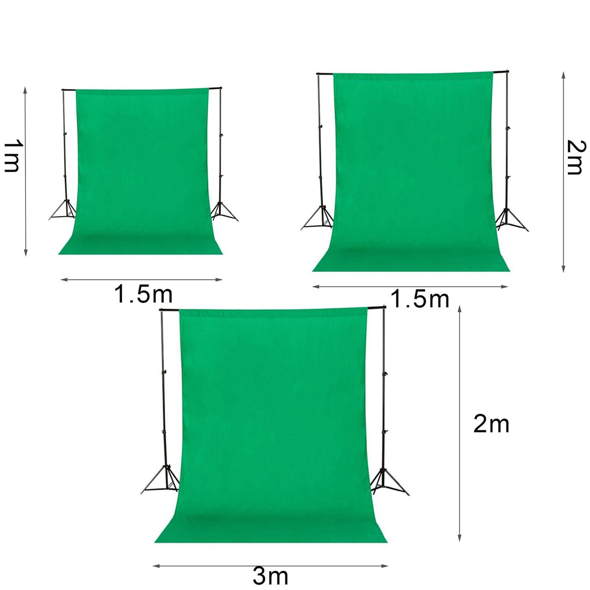 Backdrop Delicate Anti-fade Fabric Photography-Black