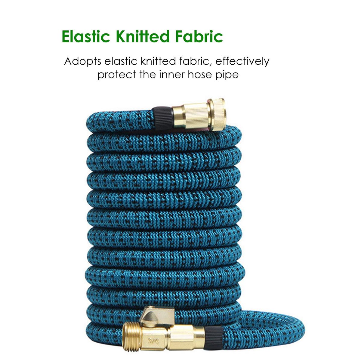 Expandable Garden Hose Multi-Functional Practical Flexible Water Hose with Nozzle Connectors for Floor Washing/Garden Watering/Pet Cleaning