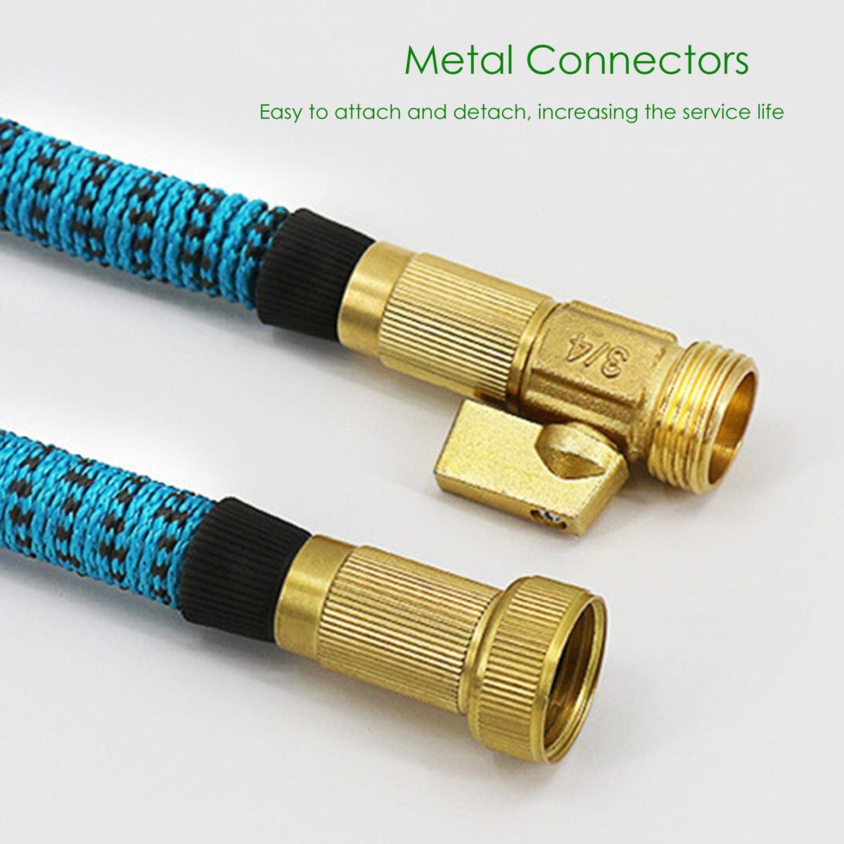 Expandable Garden Hose Multi-Functional Practical Flexible Water Hose with Nozzle Connectors for Floor Washing/Garden Watering/Pet Cleaning