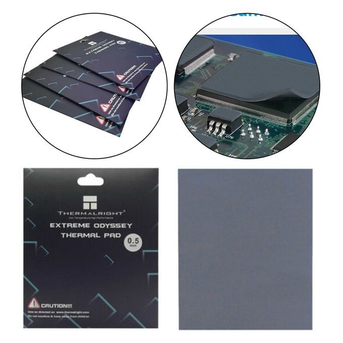 Thermal Pad 12.8 W/mK 120x120mm Heat Resistance Soft 2.0mm Thick