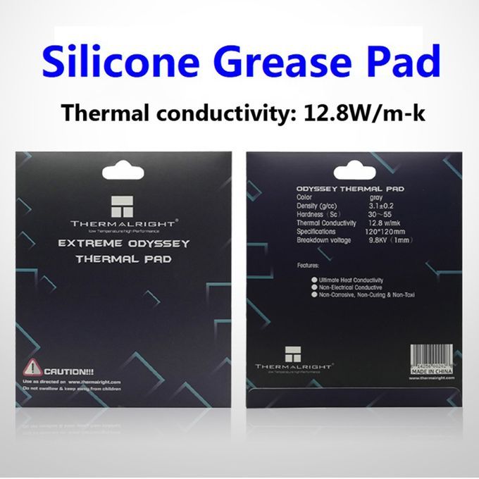 Thermal Pad 12.8 W/mK 120x120mm Heat Resistance Soft 2.0mm Thick
