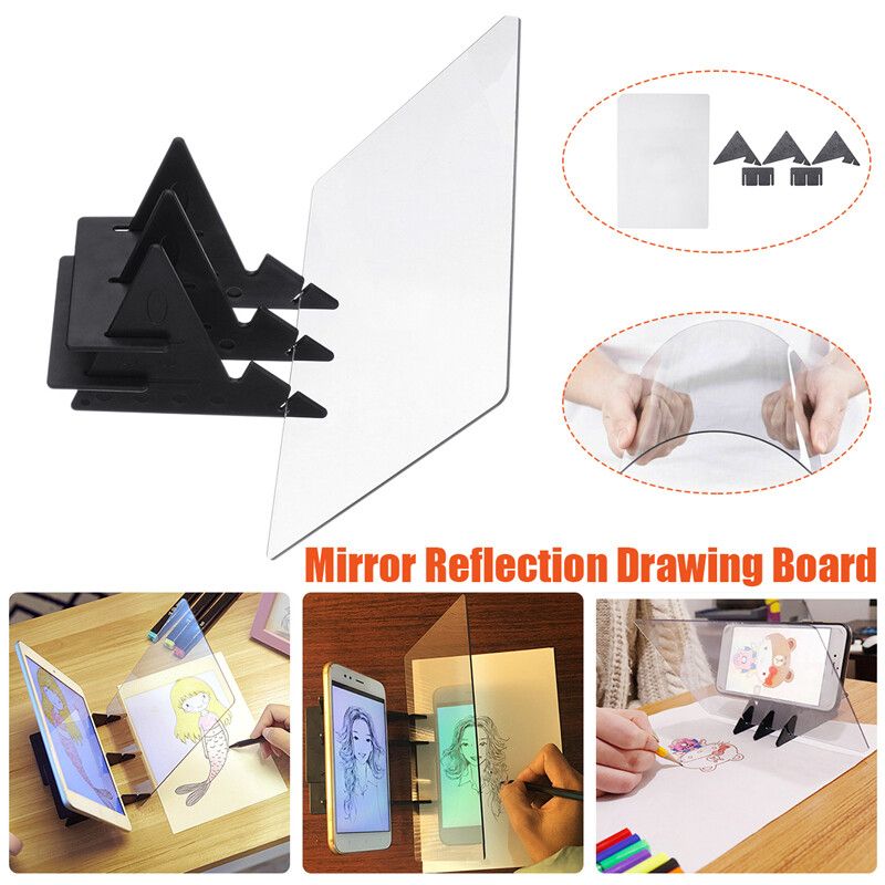 Portable Acrylic Optical Rtist Thin Art Stencil Drawing Projector Waterproof IP65 Tracing Table Board With 5Pcs Bracket Holder Stand Kit