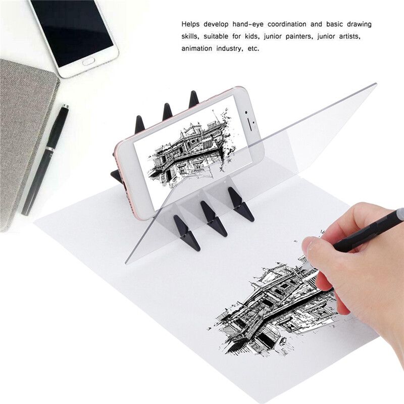 Portable Acrylic Optical Rtist Thin Art Stencil Drawing Projector Waterproof IP65 Tracing Table Board With 5Pcs Bracket Holder Stand Kit