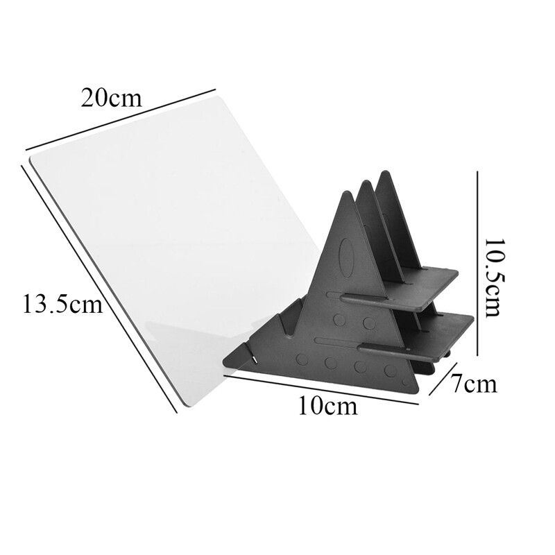Portable Acrylic Optical Rtist Thin Art Stencil Drawing Projector Waterproof IP65 Tracing Table Board With 5Pcs Bracket Holder Stand Kit