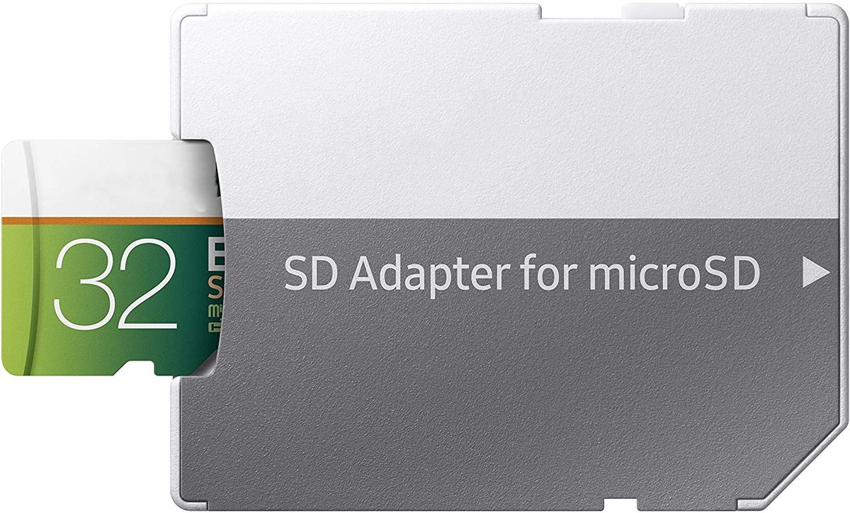 32GB-256GB MicroSDHC Memory Card With Adapter - Green