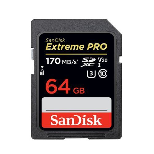 Extreme Pro SDXC UHS-1 64GB SD Card  U3 C10 V30
