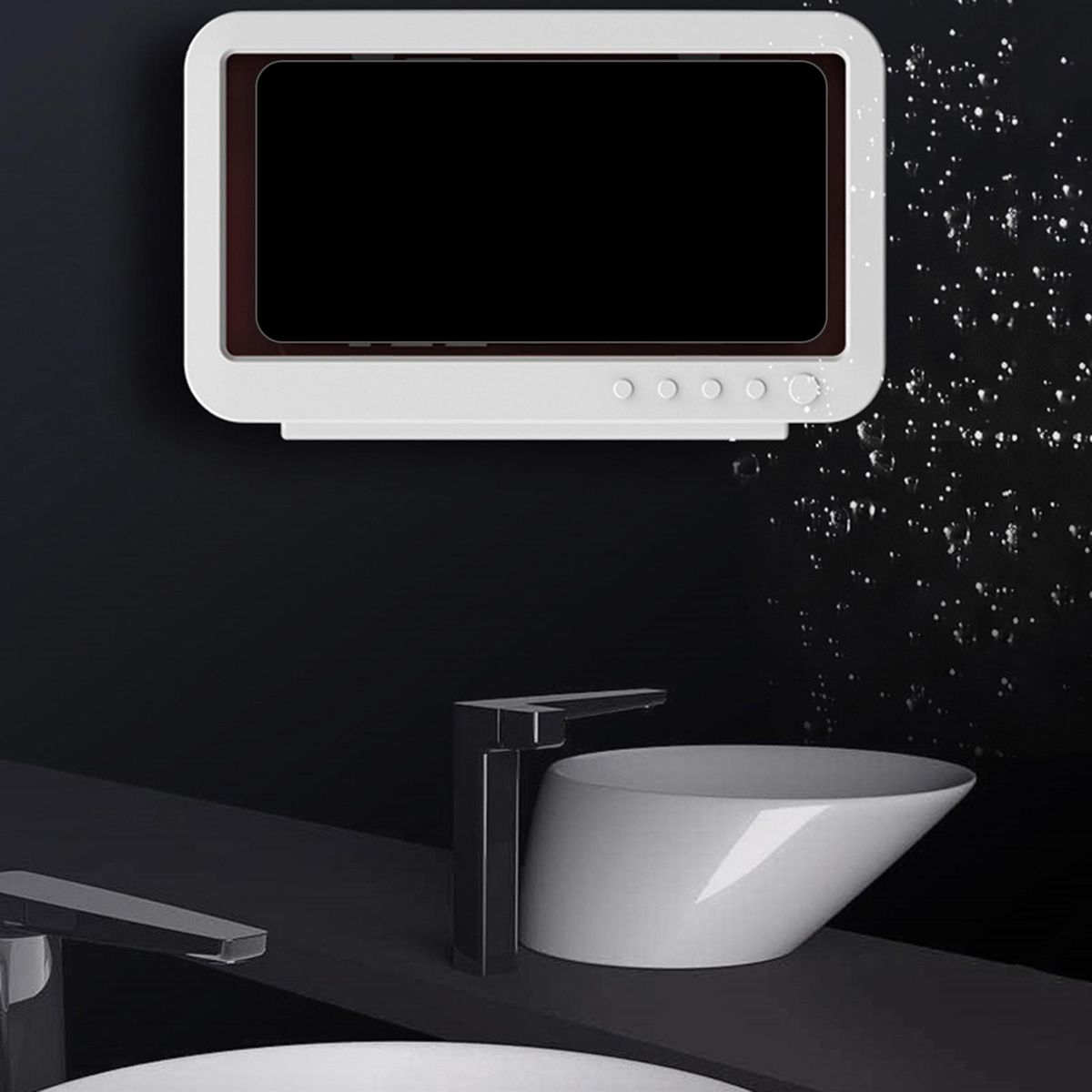 Wall Mount  Bathroom Case Mount White