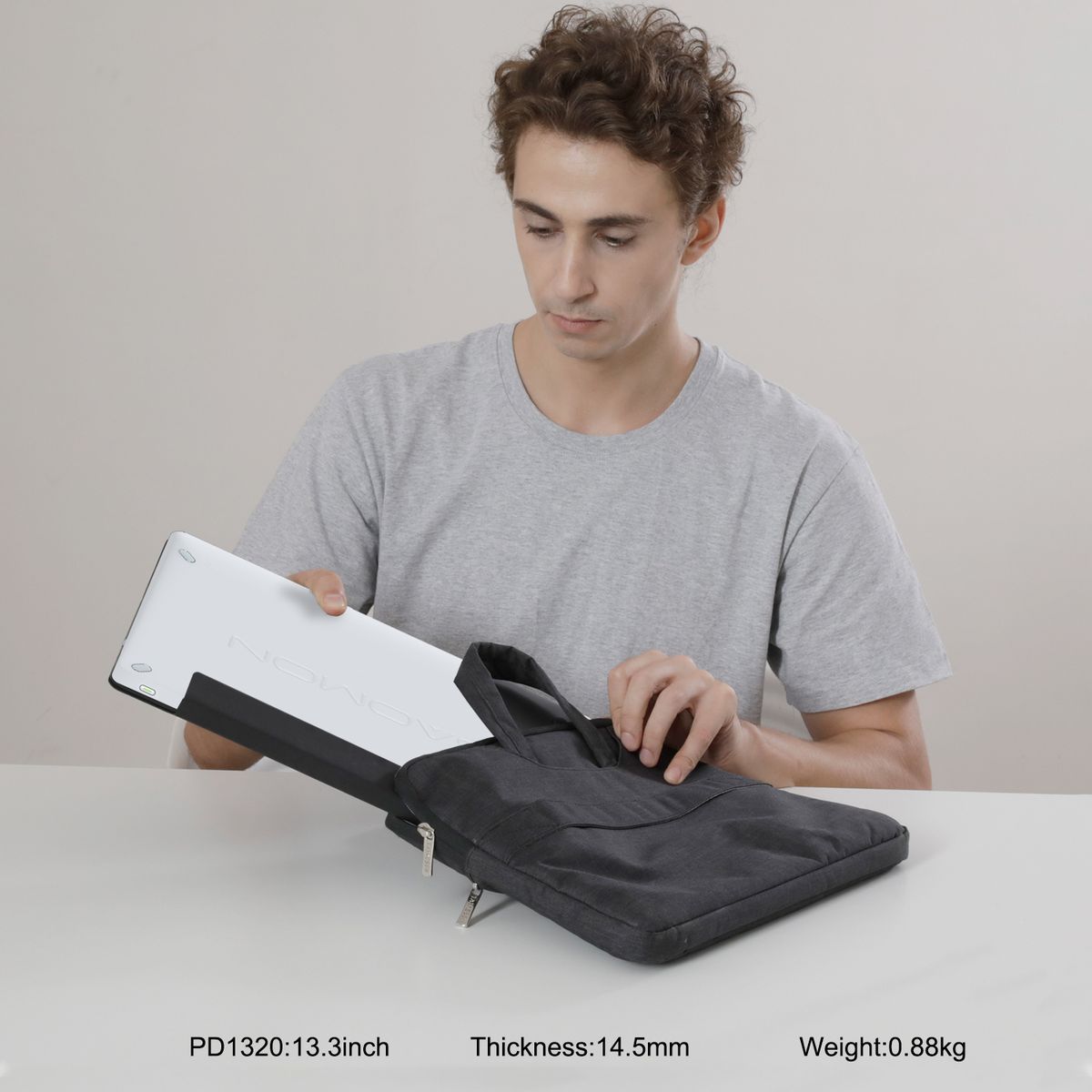 PD1320 13.3" Graphics Tablet Display Supports 60°Tilt