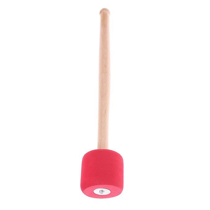 Percussion Bass Drum Mallet Drumstick With Wood Handle For Drummer Red