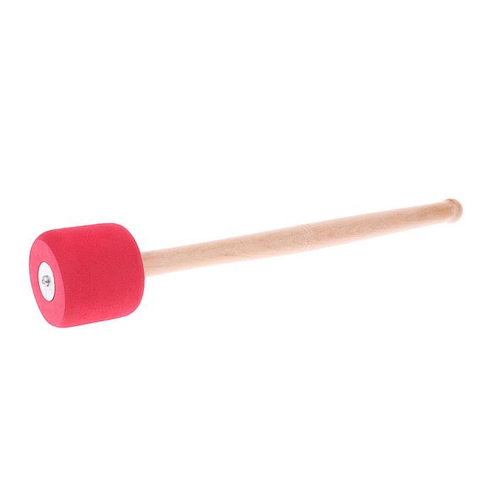 Percussion Bass Drum Mallet Drumstick With Wood Handle For Drummer Red