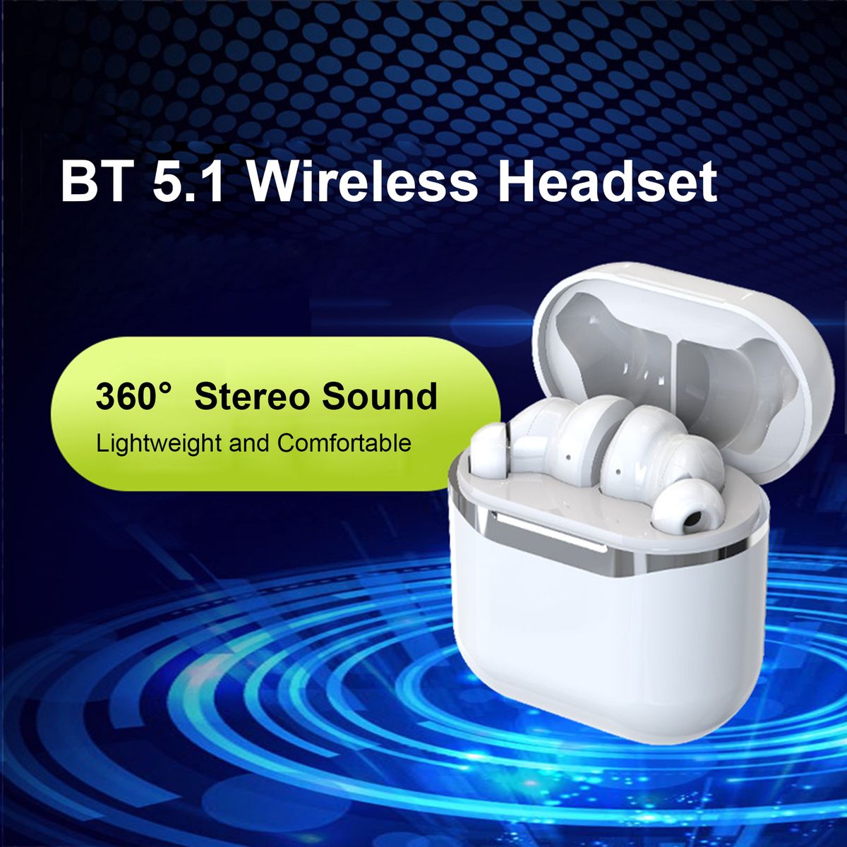 T1 ANC Active Noise Reduction Earphone TWS Earbuds Bluetooth