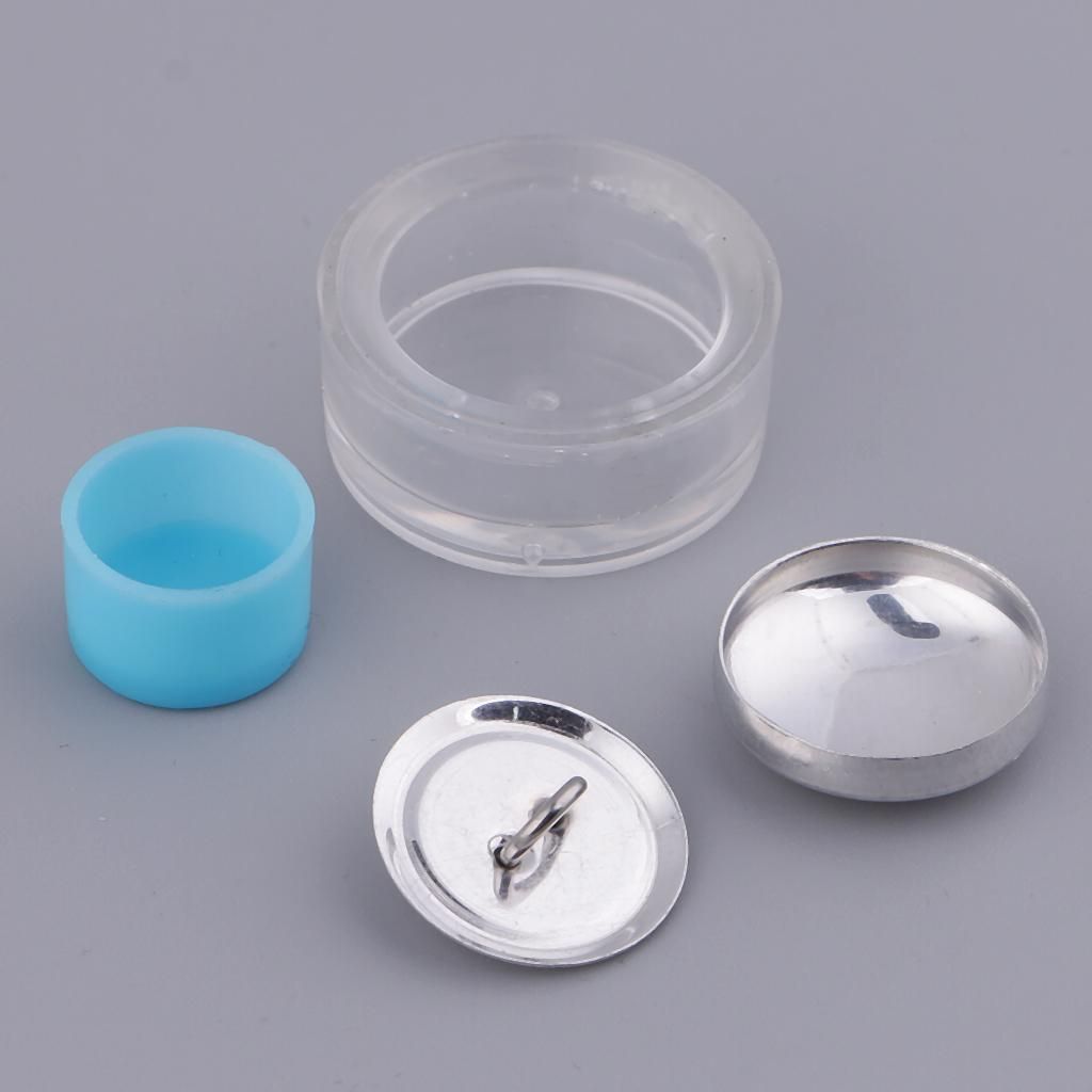 10pcs DIY Bag Buckle Press Cover Button Cloth Base Semi 20mm 2