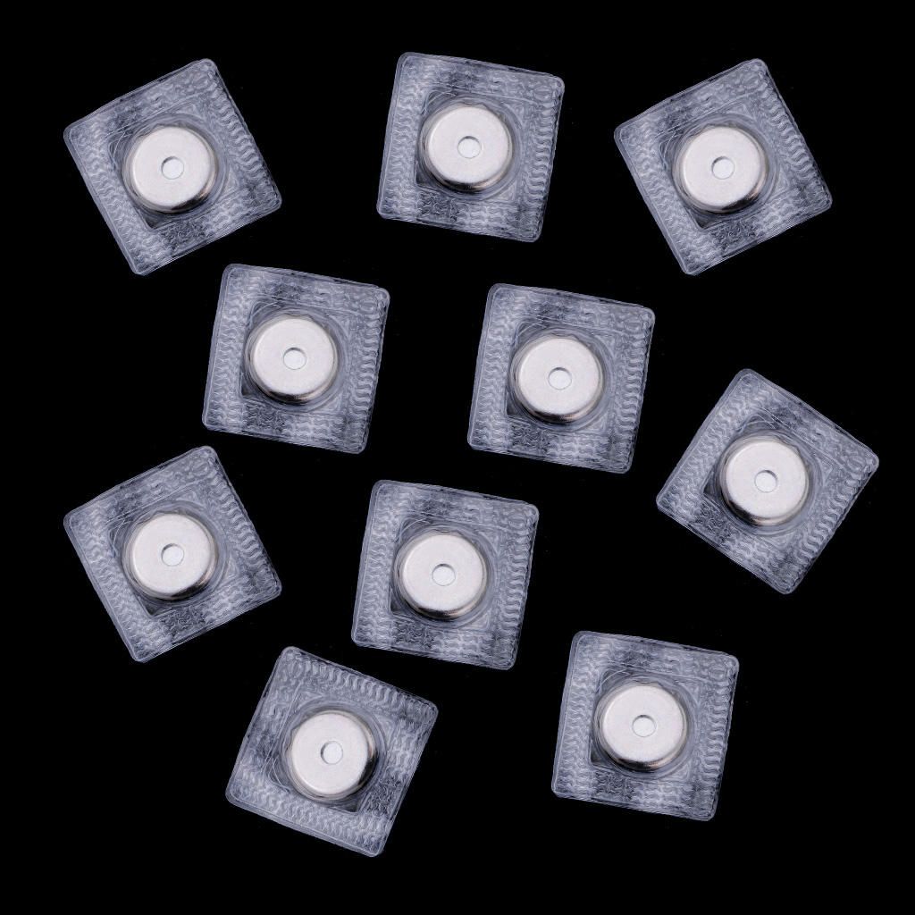 10 Sets Invisible Magnetic Snap Buttons Sew In Jackets Bags Clothes