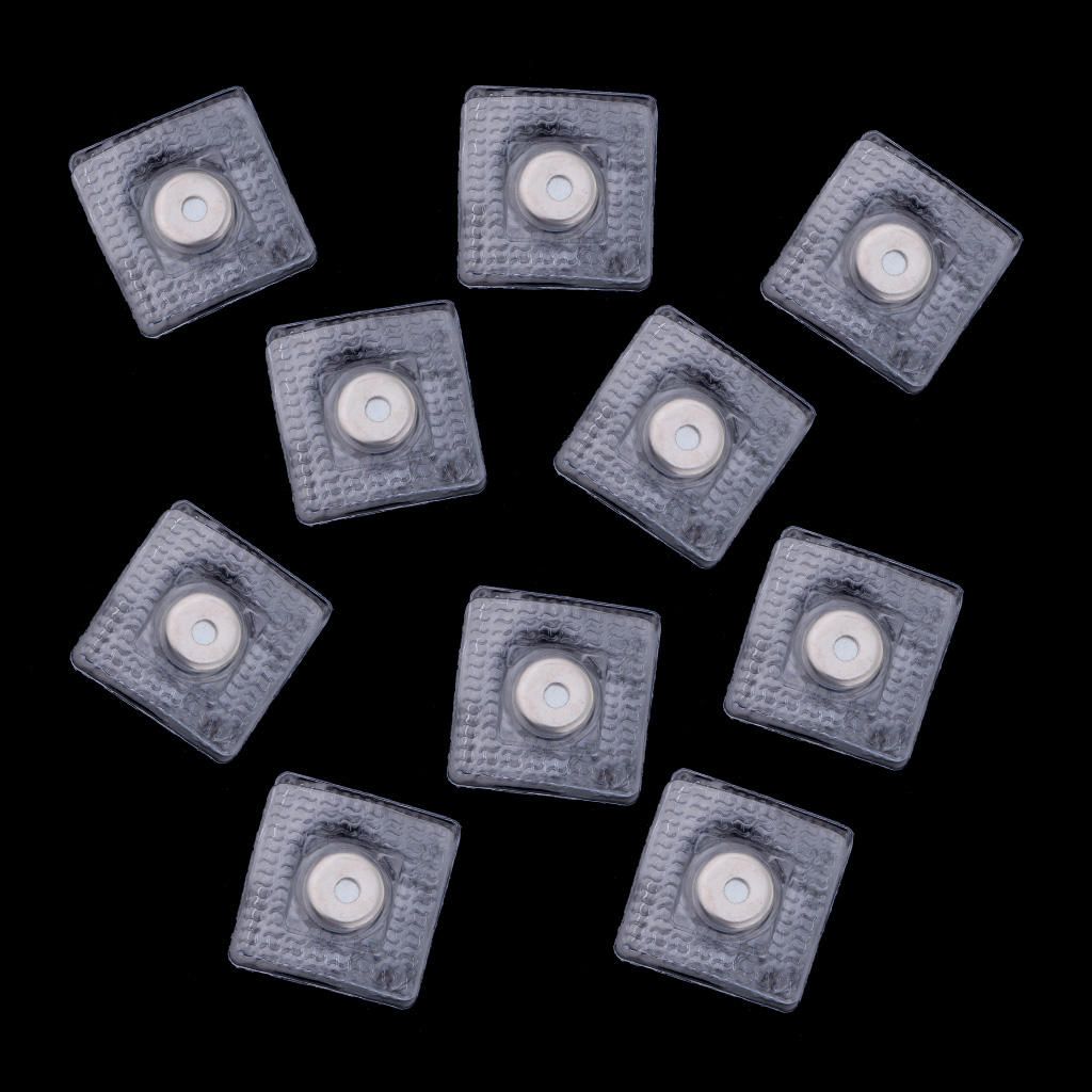 10 Sets Invisible Magnetic Snap Buttons Sew In Jackets Bags Clothes