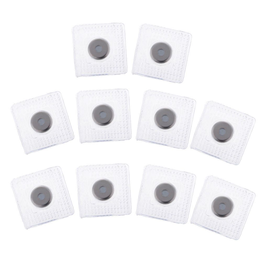 10 Sets Invisible Magnetic Snap Buttons Sew In Jackets Bags Clothes