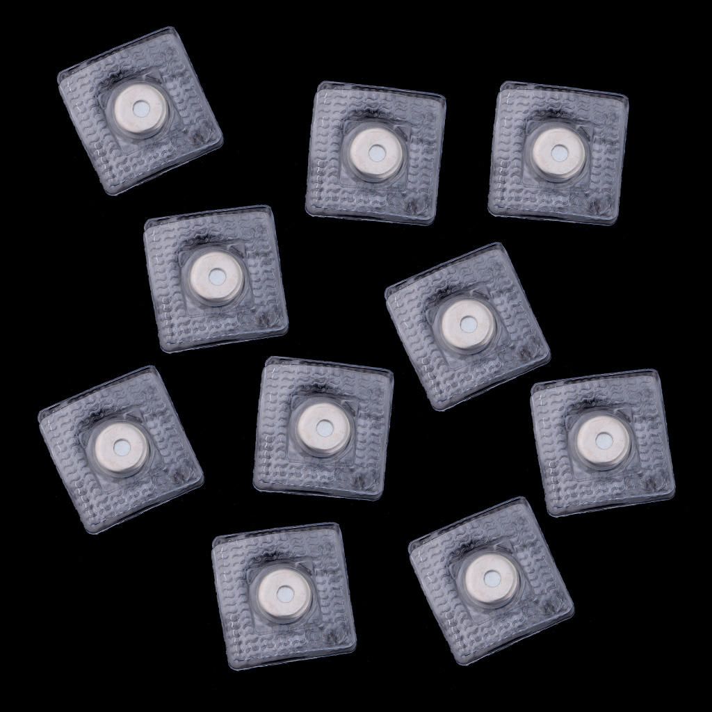 10 Sets Invisible Magnetic Snap Buttons Sew In Jackets Bags Clothes